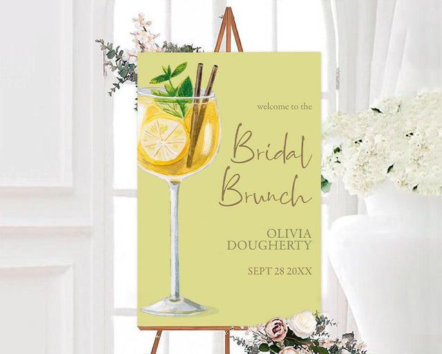 Cocktail Brunch Sign - goprintplus