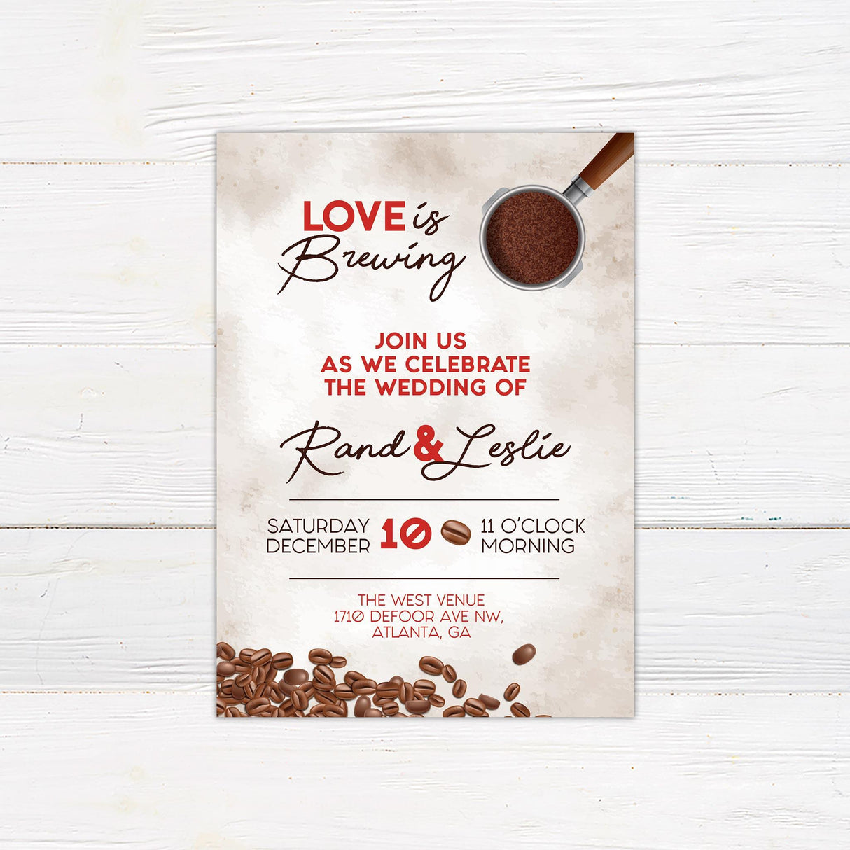 Coffee Lover Invitations - goprintplus