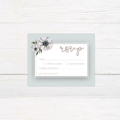 Color Pencil Floral Invitations - goprintplus