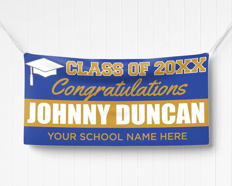 Color Block Graduation Banner - goprintplus