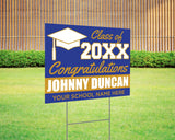 Color Block Graduation Yard Sign - goprintplus