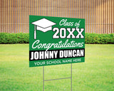 Color Block Graduation Yard Sign - goprintplus