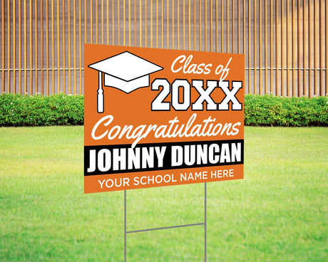 Color Block Graduation Yard Sign - goprintplus