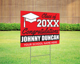 Color Block Graduation Yard Sign - goprintplus