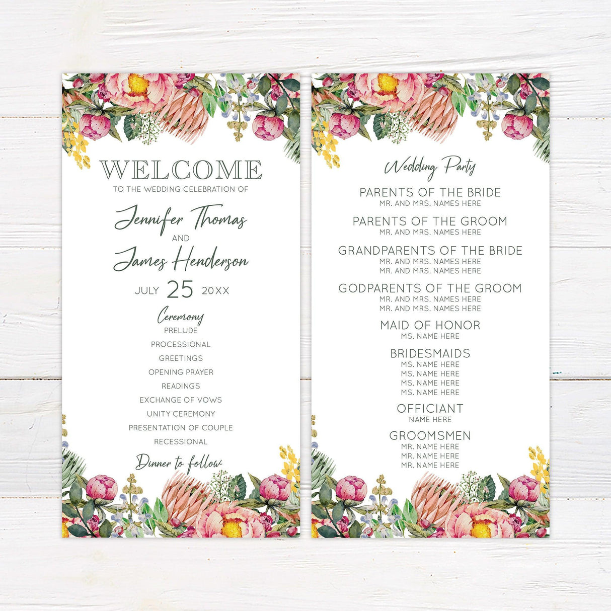 Colorful Garden Invitations - goprintplus