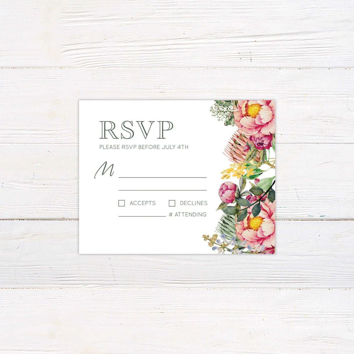 Colorful Garden Invitations - goprintplus