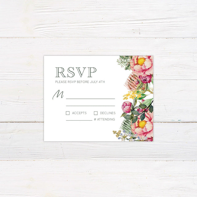 Colorful Garden RSVP - goprintplus