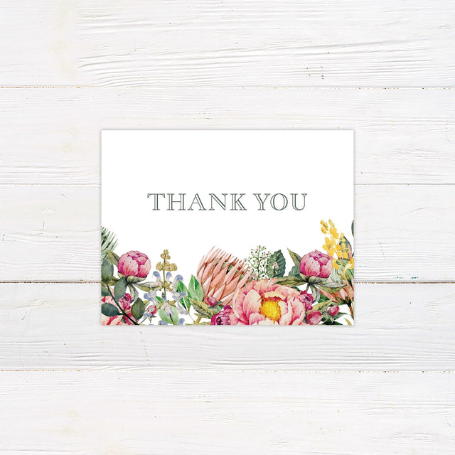 Colorful Garden Thank You Card - goprintplus