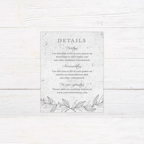 Concrete Silver Invitations - goprintplus