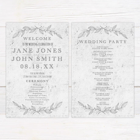 Concrete Silver Invitations - goprintplus