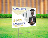 Congrats Photo Graduation Yard Sign - goprintplus