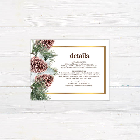 Conifer Cone Details Cards - goprintplus