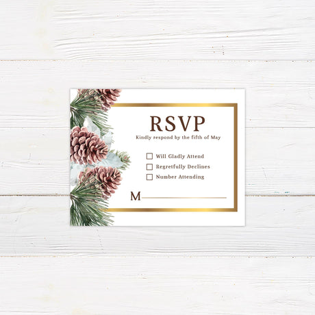 Conifer Cone Invitations - goprintplus