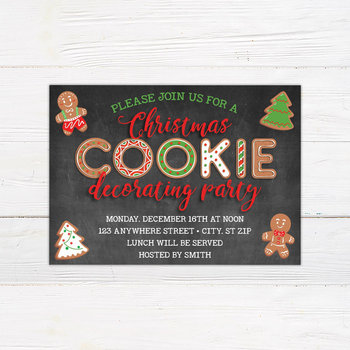 Cookie-Decorating-Christmas-Invitation - Go Print Plus