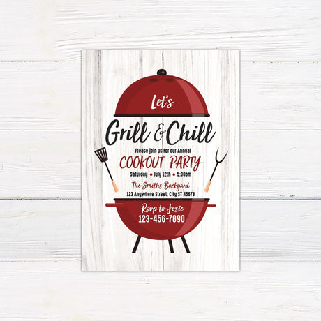 Grill & Chill Invitation - goprintplus