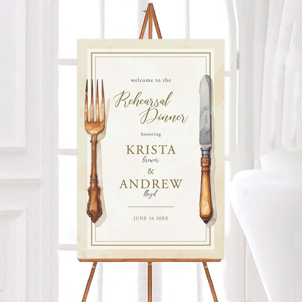 Copper Flatware Sign | Go Print Plus