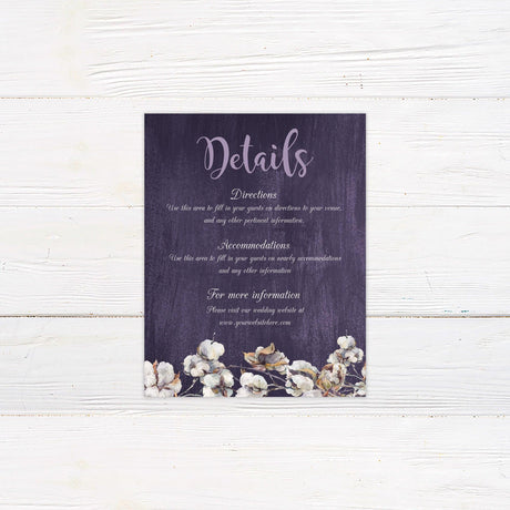 Cotton Blossom Details Cards - goprintplus