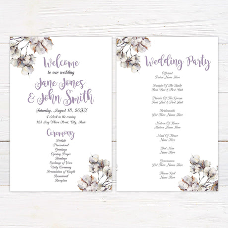 Cotton Blossom Invitations - goprintplus