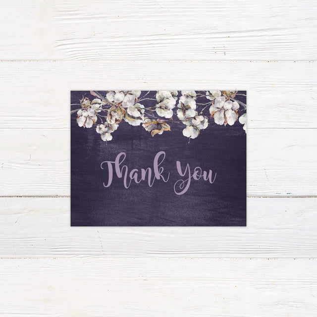 Cotton Blossom Thank You Card - goprintplus