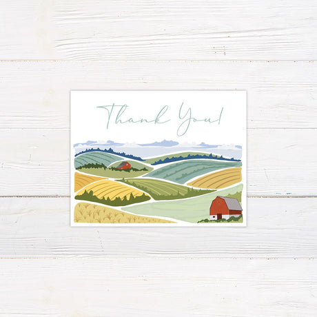 Country Farm Thank You Card - goprintplus