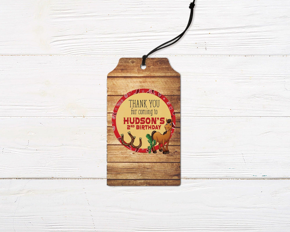 Cowboy Favor Tag - goprintplus