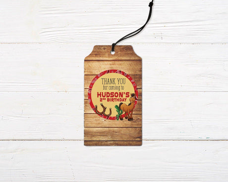 Cowboy Favor Tag - goprintplus