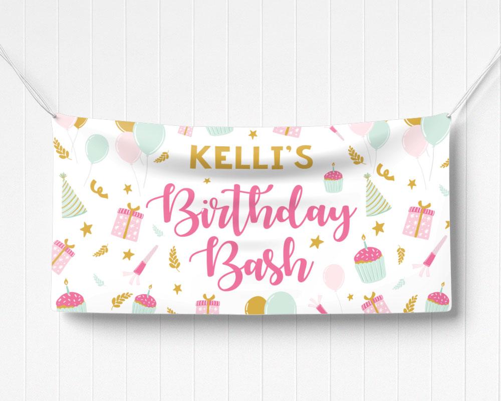 Cupcake Birthday Banner - goprintplus