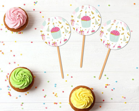 Cupcake Birthday Cupcake Topper - goprintplus