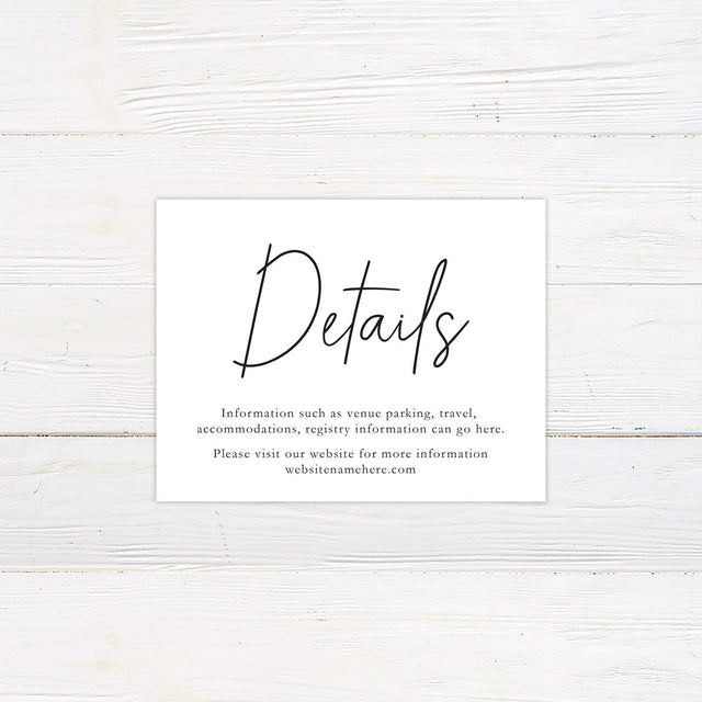 Cursive Script Details Cards - goprintplus