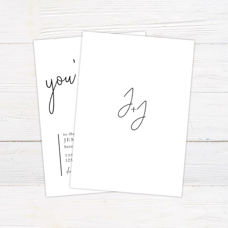 Cursive Script Invitations - goprintplus