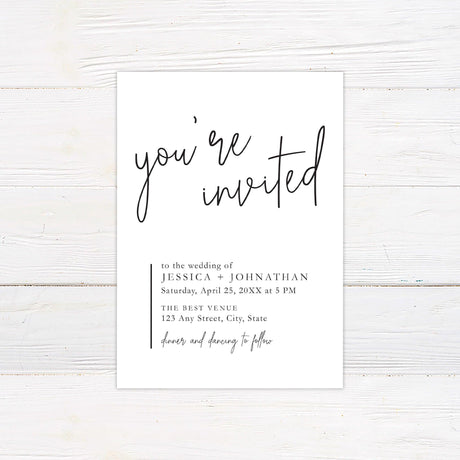 Cursive Script Invitations - goprintplus