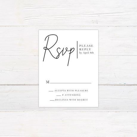 Cursive Script RSVP - goprintplus