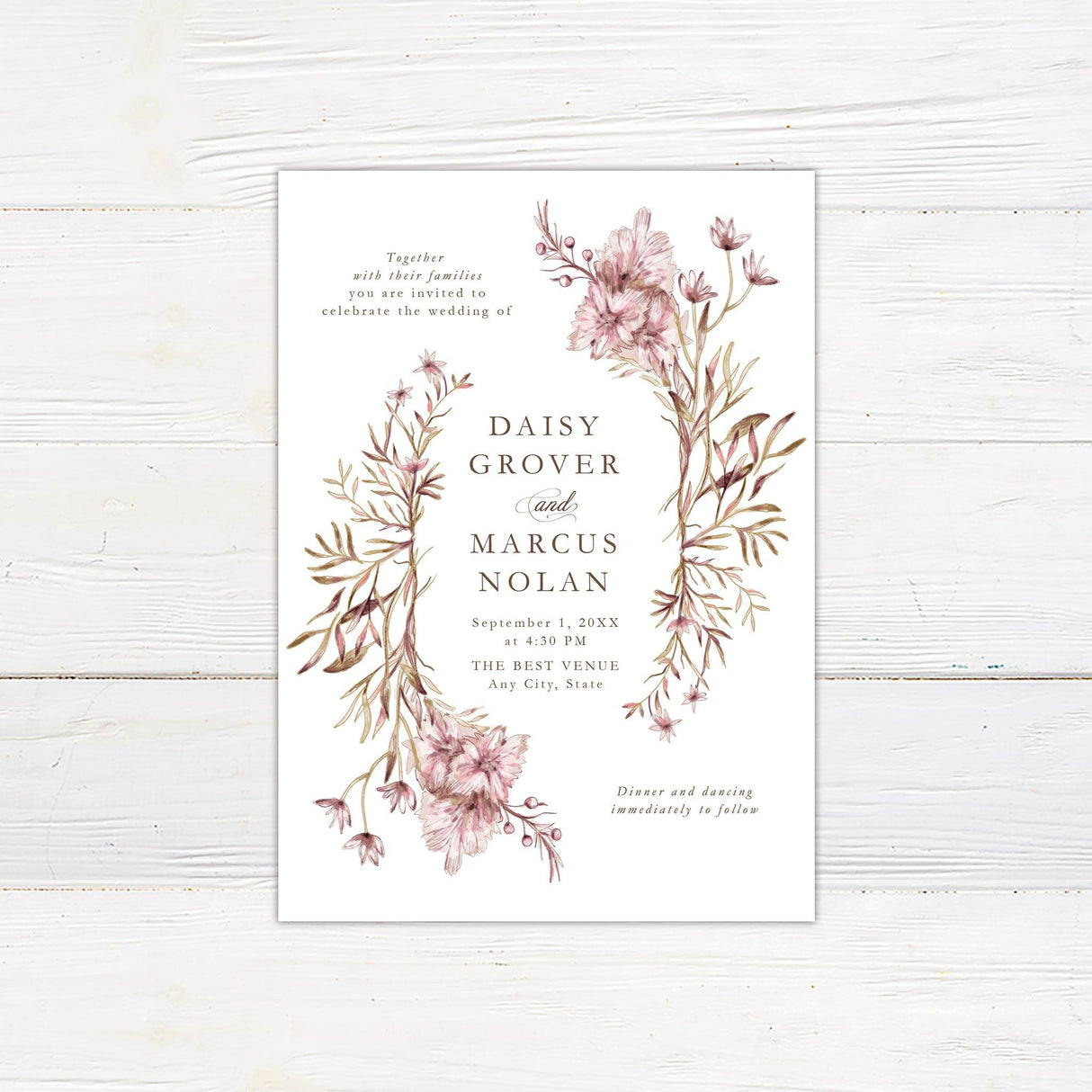 Dainty Branches Invitations - goprintplus