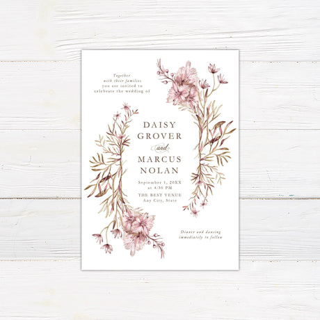 Dainty Branches Invitations - goprintplus