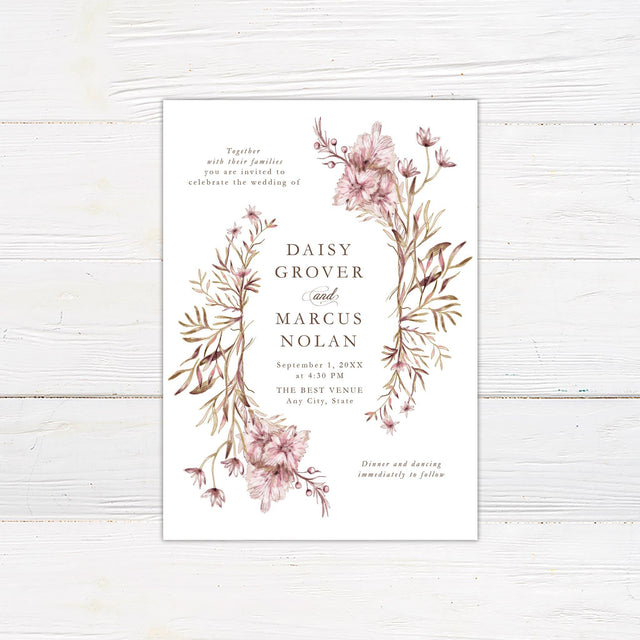 Dainty Branches Invitations - goprintplus