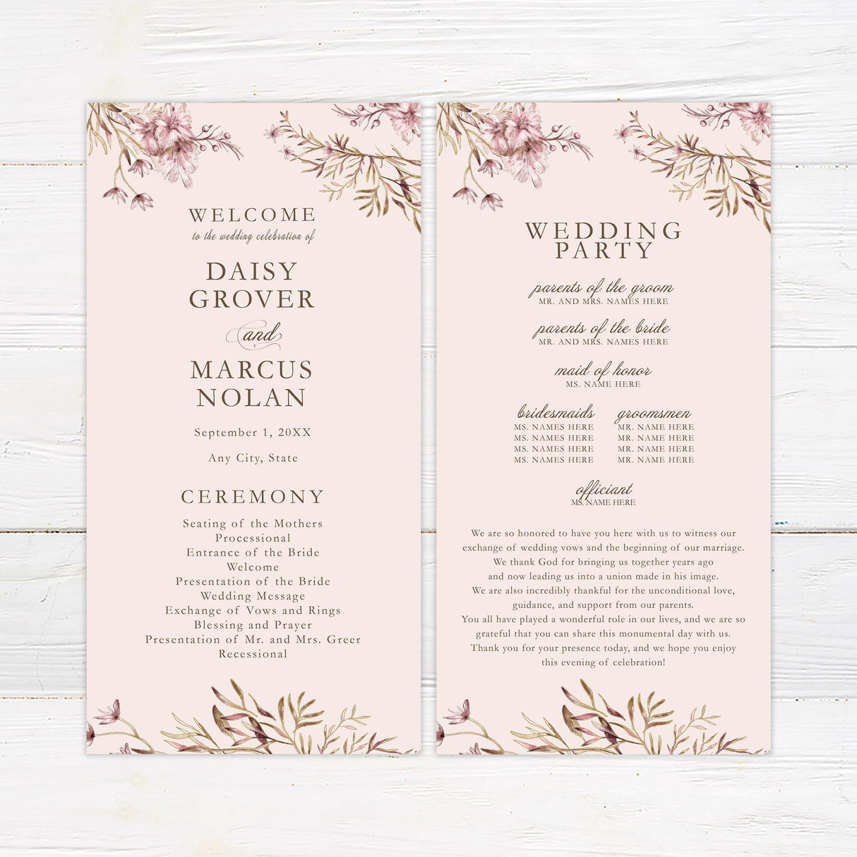 Dainty Branches Invitations - goprintplus