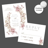 Dainty Branches Foil Invitation - goprintplus