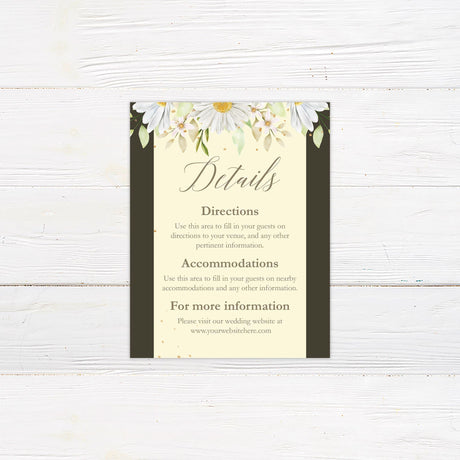 Daisy Details Cards - goprintplus