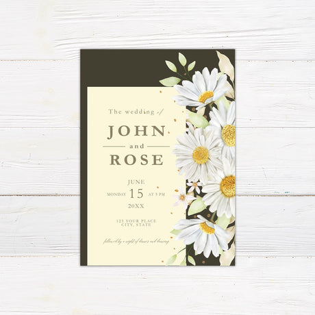 Daisy Invitations - goprintplus