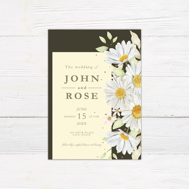 Daisy Invitations - goprintplus