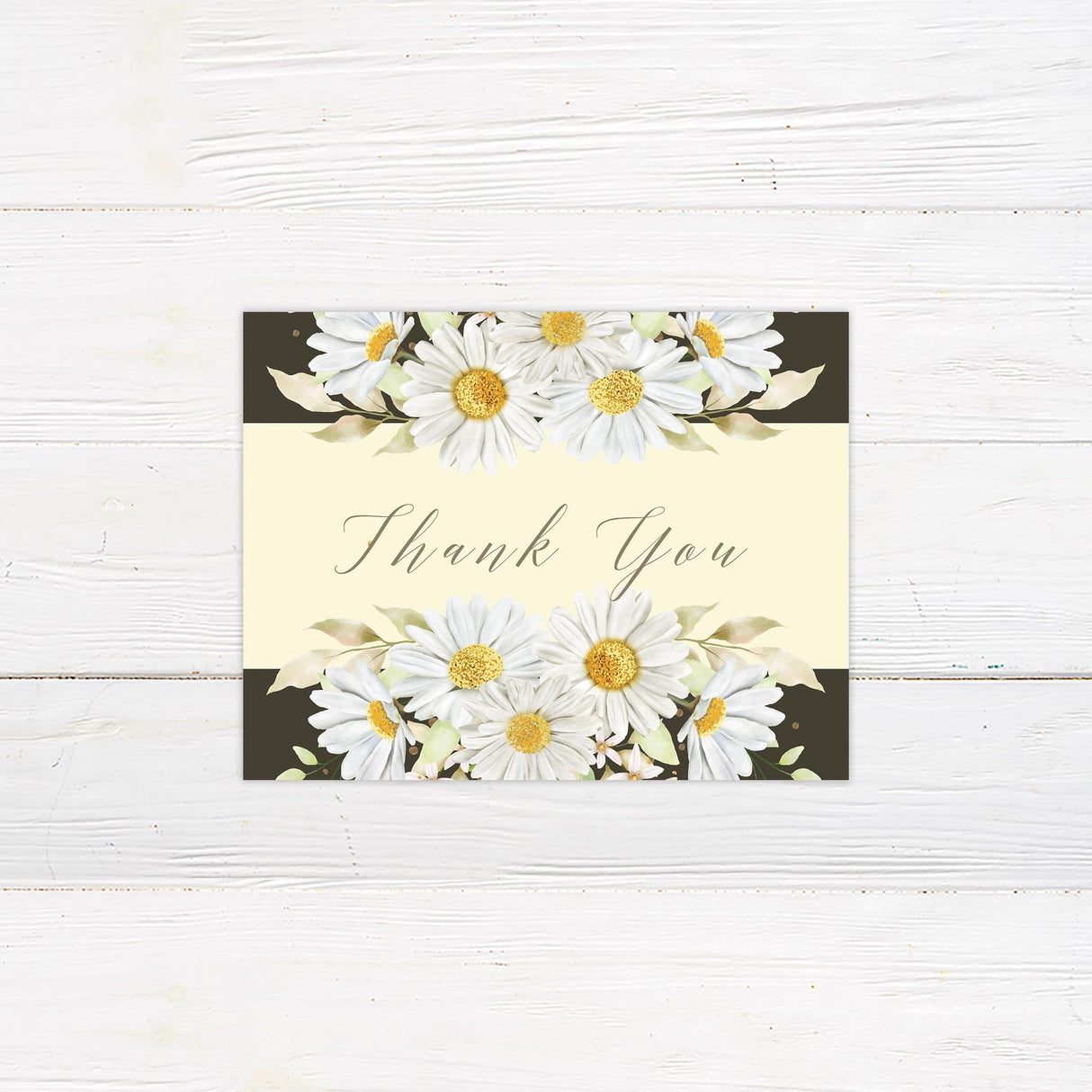 Daisy Thank You Card - goprintplus