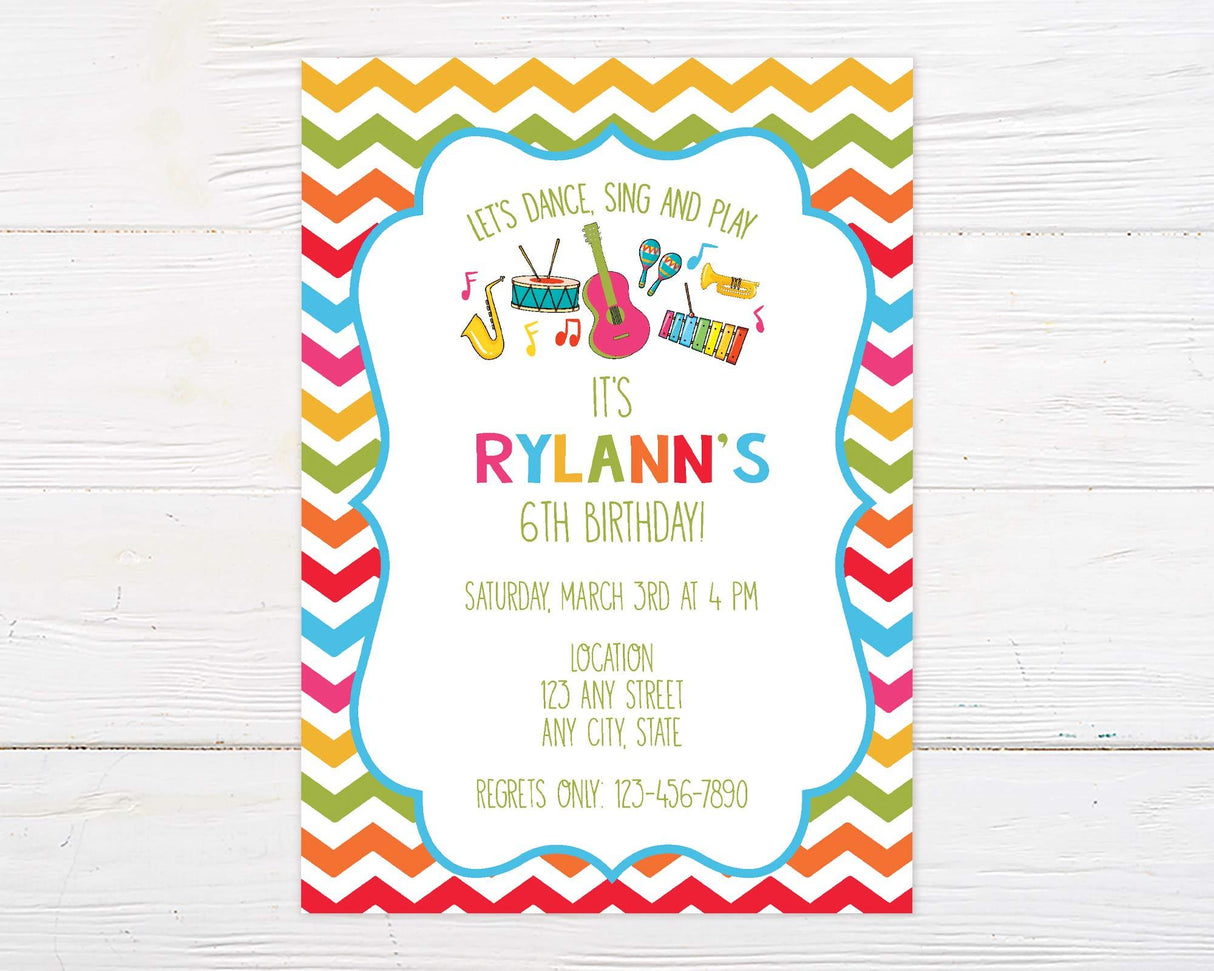 Dance-Birthday-Party-Invitation-Front