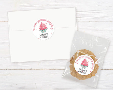 Dancing Cupcake Sticker - goprintplus