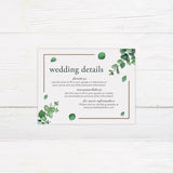 Dark Eucalyptus Invitations - goprintplus