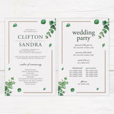 Dark Eucalyptus Invitations - goprintplus