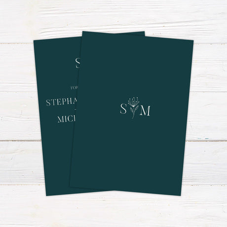 Dark Teal Invitations - goprintplus