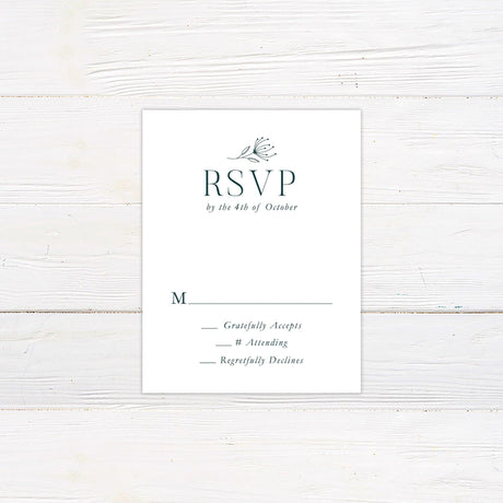 Dark Teal RSVP - goprintplus