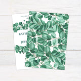 Deep Green Eucalyptus Invitations - goprintplus