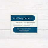 Deep Teal Blue Invitations - goprintplus