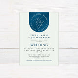 Deep Teal Blue Invitations - goprintplus